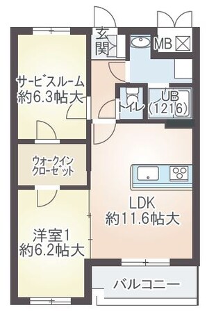 アメニティ平野の物件間取画像